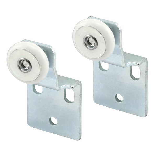 By-pass Closet Door Top-Hung Back Rollers and Brackets (2-pack)
