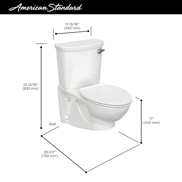 Glenwall VorMax 1.28 GPF Single Flush Toilet with Left Hand Trip Lever in White (Seat Not Included) Glenwall VorMax 1.28 GPF Single Flush Toilet with Left Hand Trip Lever in White (Seat Not Included)