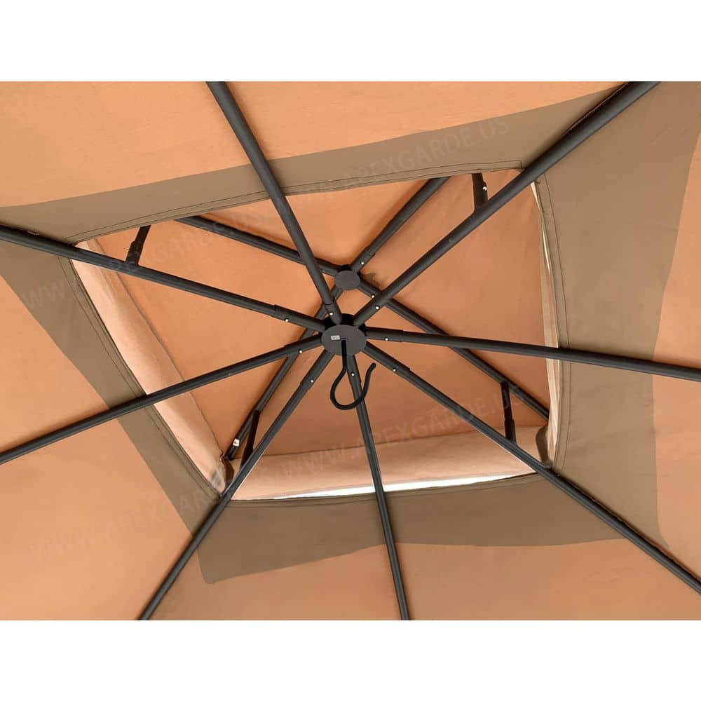 Tan Polyester Replacement Canopy Top for 10' x 10' Gazebo