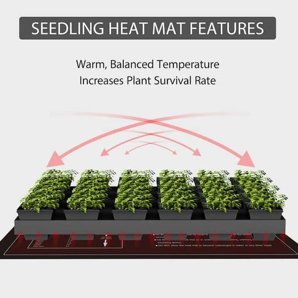 ECO Farm Seedling Heat Mat and Digital Thermostat Combo Set MET