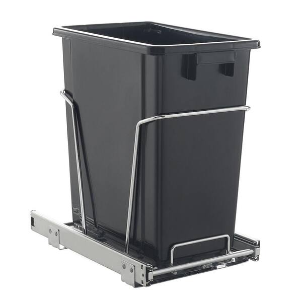 Unbranded 17 Qt. Black Pull Out Trash Can