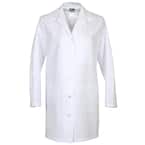 L1 Women's Medium White Poly/Cotton Lab Coat