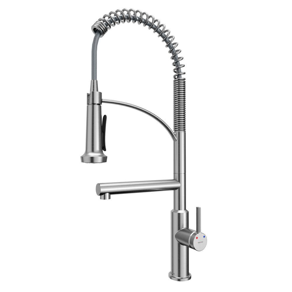 Stainless Steel Pull-Down Kitchen Faucet with Pot Filler