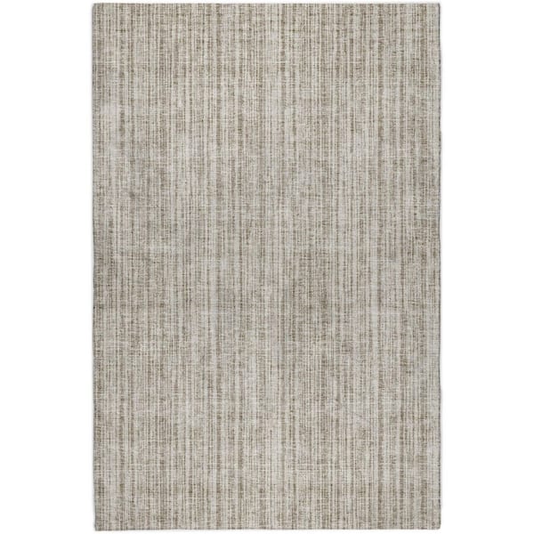 Dream Shag Premium Machine Washable Abstract ADS760 Taupe 10 ft. x 14 ft. Area Rug