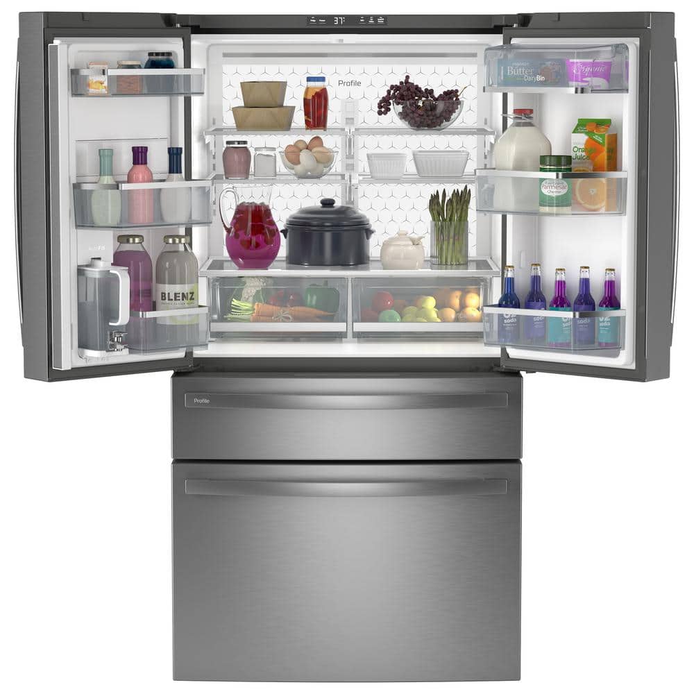 Stainless Steel Smart French Door Refrigerator with Ice Maker
