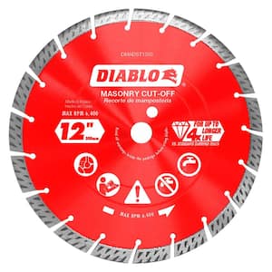 12 in. Diamond Segmented Turbo Cut-Off Discs for Masonry