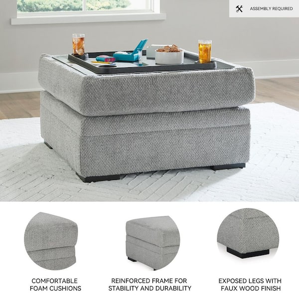 Signature DESIGN BY ASHLEY Casselbury Gray Polyester Square