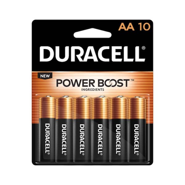 Duracell Coppertop Alkaline AA Battery (10-Pack), Double A Batteries