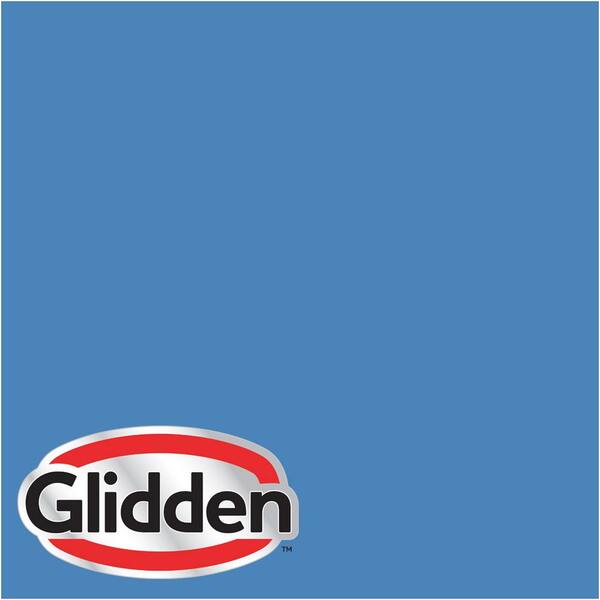 Glidden Premium 1 gal. #HDGV14 Bright Cornflower Blue Satin Interior Paint with Primer