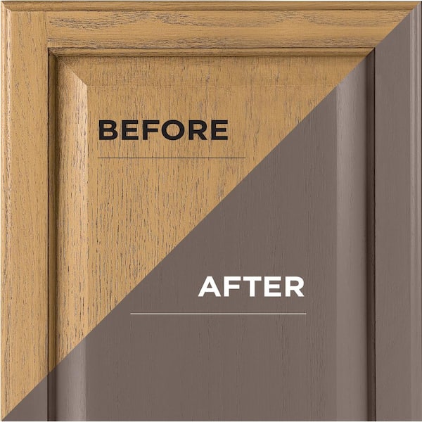 1 qt. Satin London Gray Interior Cabinet Paint Kit