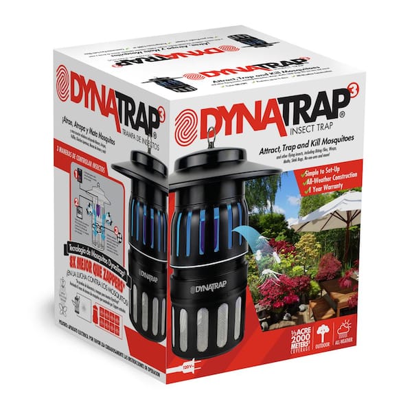 Decora Series DynaTrap DT1050-AZSR Insect and Mosquito Trap Twist On/Off 1/2 Acre Black 