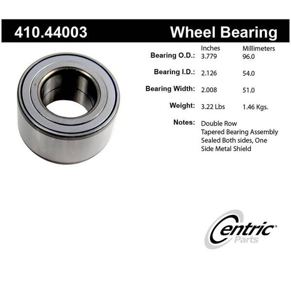 Centric Parts Wheel Bearing and Race Set