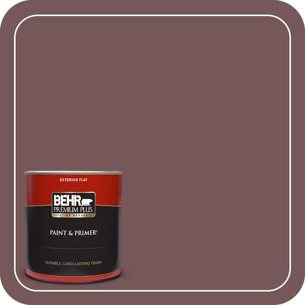 BEHR PREMIUM PLUS 1 qt. #MQ1-48 Czarina Flat Exterior Paint & Primer