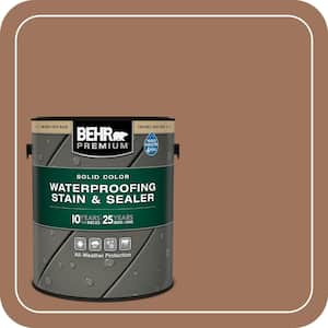 1 gal. #SC-152 Red Cedar Solid Color Waterproofing Exterior Wood Stain and Sealer
