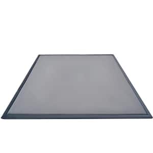 Carpet Pad 7 ft. x 7 ft. x 1.4 in. Baby Play Mat Nursery Rug Foam Soft Padded Carpet w/Non-Slip Backing Cushion, Gray