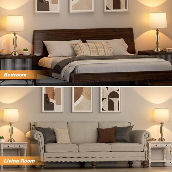 3-Pack Resin Mouse Table Lamp Set – Creative Bedside Or Desk Lights In Gold & White