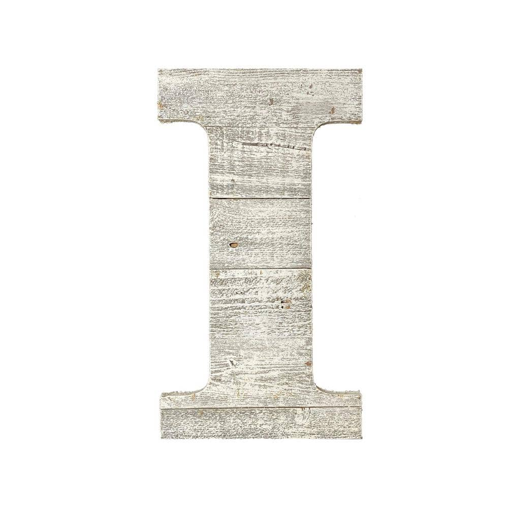 BarnwoodUSA Rustic Large 16 in. Tall White Wash Decorative Monogram ...