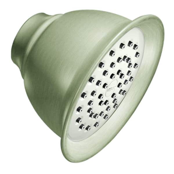 XL 1-Spray 4.4 in. Single Wall Mount Fixed Shower Head in Brushed Nickel