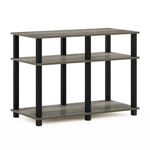 Romain Turn-N-Tube 31.5 in.French Oak/Black TV Stand Fits TV's up to 40 in.