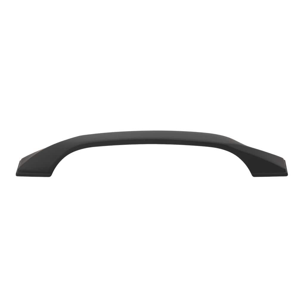 Matte Black Twisted Zinc Alloy Bar Pull with Mounting Hardware