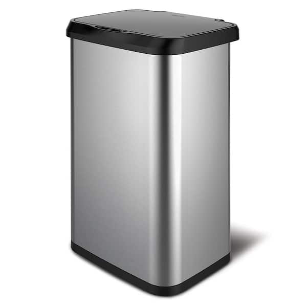 Glad 20 Gal. Stainless Steel with Clorox Odor Protection Touchless ...