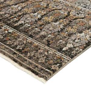 Odessa Geometric Gray 5 ft. x 7 ft. 6 in. Area Rug