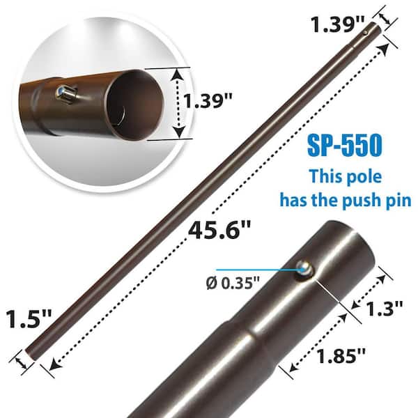 heavy duty patio umbrella pole with button lock Aoodor Base Wheels and Pull Rod 8 umbrella ribs add support for steadier shade Maple99 Umbrella Base - Fillable