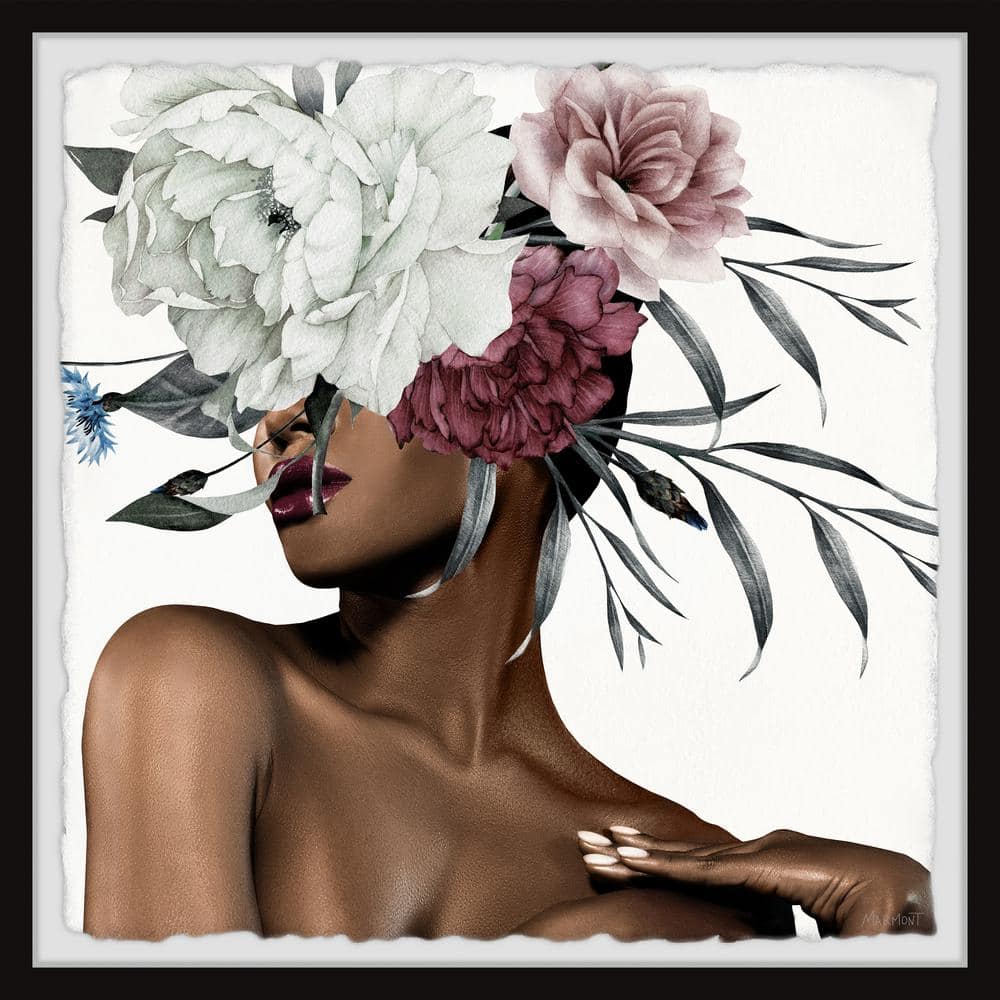 Take a Flower by Marmont Hill Framed People Art Print 18 in. x 18 in.