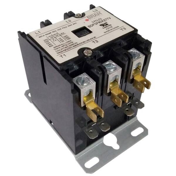 Connecticut Electric 50 Amp 3-Phases 24-Volt Coil 600-Volt Max Definite ...