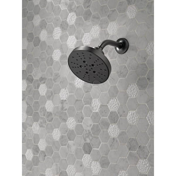 5.75 in. Shower Arm Flange in Matte Black