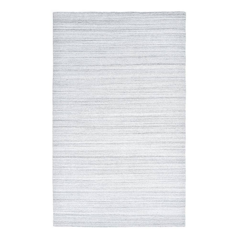 Solo Rugs Austin Contemporary Light Gray 3 ft. x 5 ft. Handmade Area