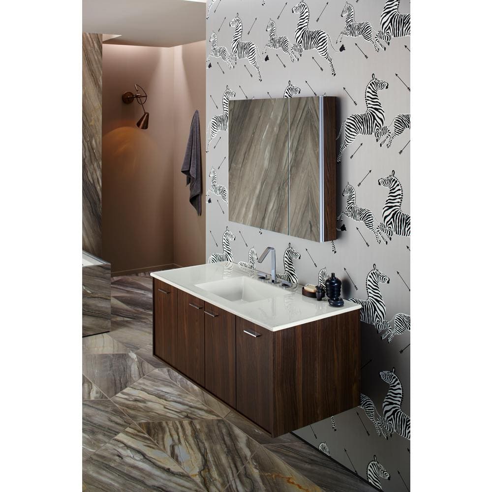 Verdera Aluminum Bi-View Medicine Cabinet with Adjustable Mirror