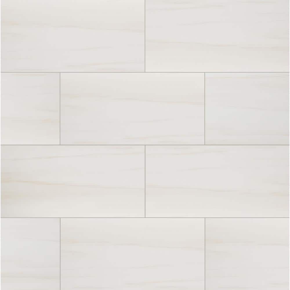 Ader Dolomite 12 in. x 24 in. Matte Porcelain Marble Look Floor and Wall Tile (448 sq. ft. /Pallet) price history on PriceWatchPro