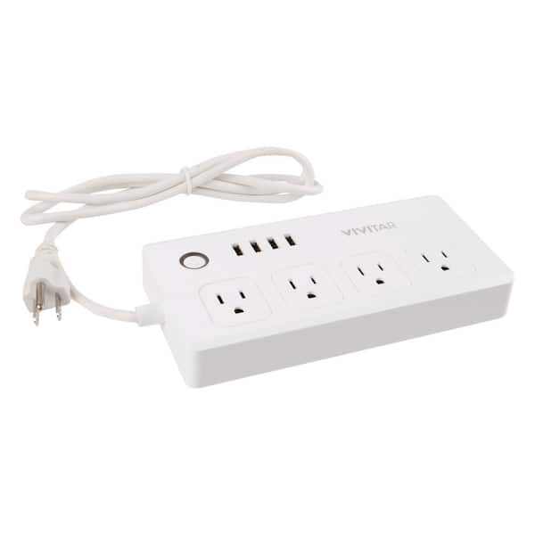 FEIT ELECTRIC Smart Wi-Fi Power Strip with USB Ports White POWERSTRIP/WIFI  - Best Buy