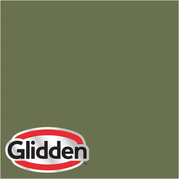 Glidden Premium 1 gal. #HDGG39D Afternoon Martini Olive Semi-Gloss Interior Paint with Primer