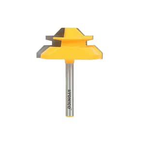 Lock Miter up to 3/4 in. Stock Carbide Tipped Router Bit