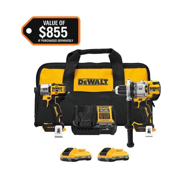 20V MAX Lithium-Ion Cordless 2-Tool Combo Kit with (2) 4.0 Ah Batteries, Charger and Kit Bag