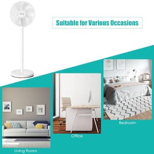 29 in. x 37.5 in. x 45.5 in. Oscillating Pedestal Fan with Remote Control