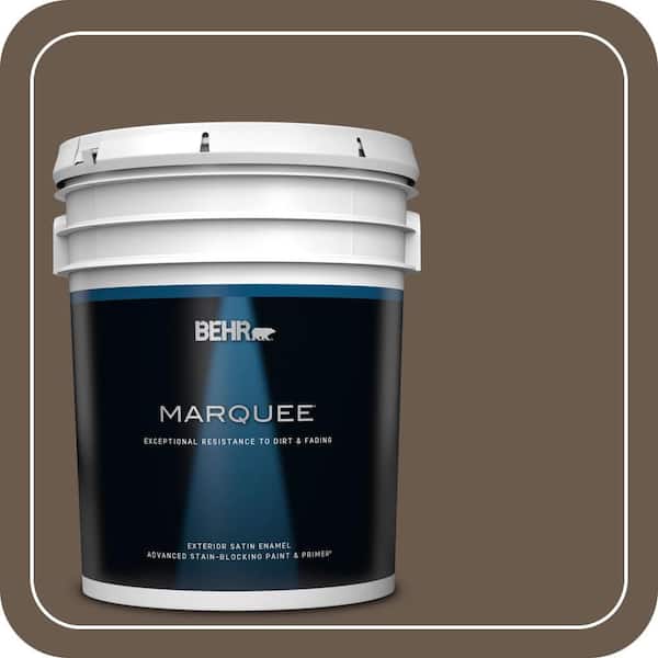 BEHR MARQUEE 5 gal. #PPU5-02 Aging Barrel Satin Enamel Exterior Paint & Primer