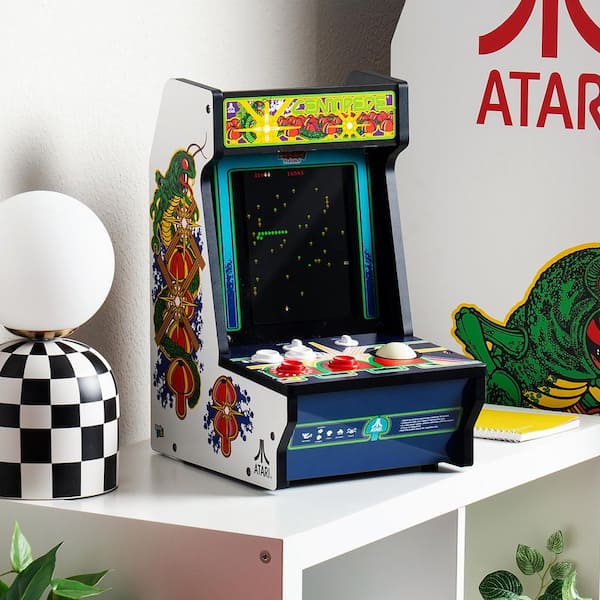 ARCADE CLASSICS Atari Centipede Counter Series Arcade Game with 8