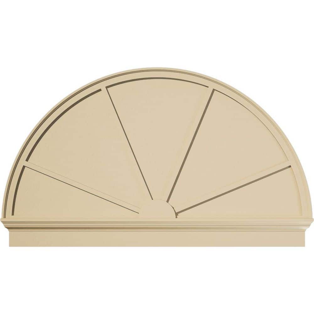 62-in. W x 37-3/4-in. H x 2-3/4-in. P Half Round 4 Spoke Signature Urethane Combination Pediment, Primed Tan price history on PriceWatchPro