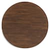 Lyncott Contemporary Brown Wood Dining Table 45 in.