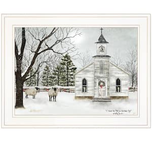 Charlie I Heard the Bells on Christmas 1-Piece Framed Wall Art 15 in. x 19 in.