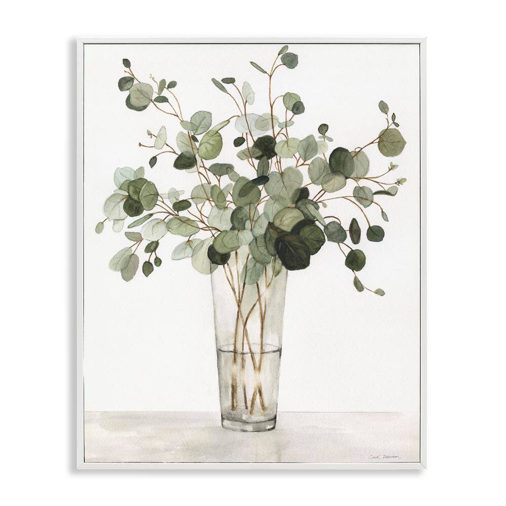 Eucalyptus Herbs in Glass by Carol Robinson White Framed Giclee Art Print Nature 24 in. x 30 in. price history on PriceWatchPro