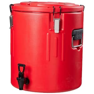 26 qt. Stainless Steel Interior Portable Red Jug Cooler Insulated Cold Stay a Temperature for 6 to 8-Hour Outdoor