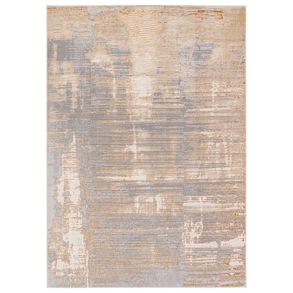 Jaipur Living Flight 6 ft. x 9 ft. Gray/Brown Abstract Area Rug