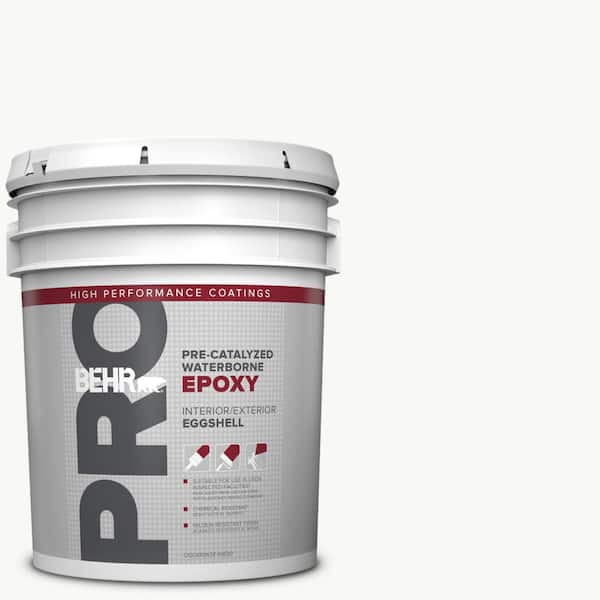 BEHR PRO 5 gal. White HP PreCatalyzed Waterborne Epoxy Eggshell