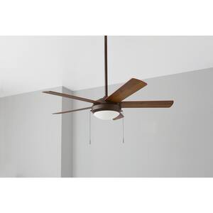 Claret 52 in. Indoor Oil Rubbed Bronze Ceiling Fan with Light Kit