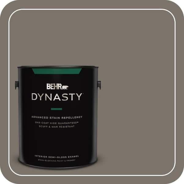 BEHR DYNASTY 1 gal. #MQ2-58 Unpredictable Hue One-Coat Hide Semi-Gloss Enamel Interior Stain-Blocking Paint & Primer