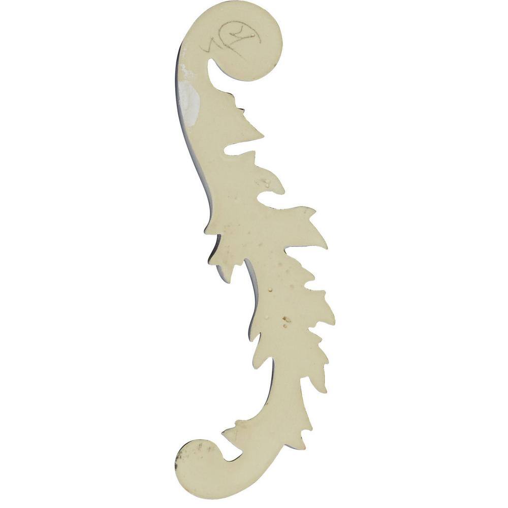 Primed Architectural Polyurethane Leaf Onlay, 8.75" x 2.75"